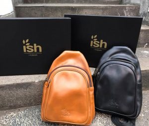 Souvenir perusahaan eksklusif, tas backpack untuk ish
